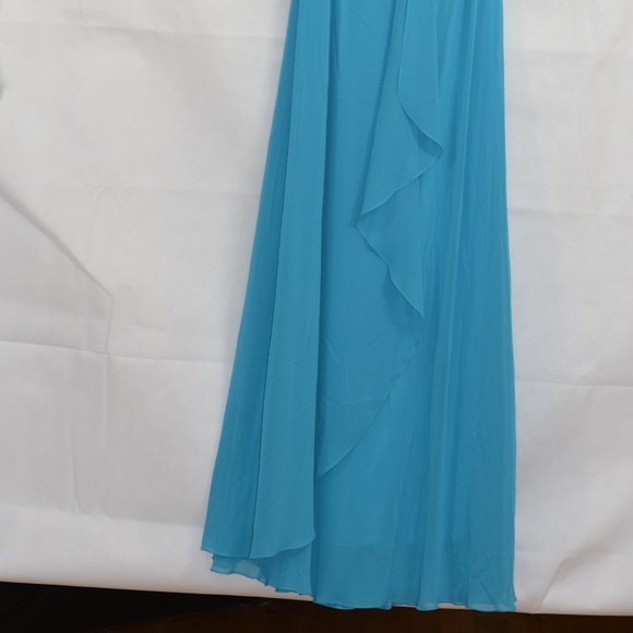 Sequined One Shoulder Long Gown SZ M By NOX NWT - Picture 7 of 12